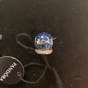 NEW* Pandora Blue Christmas Santa & Reindeer Night